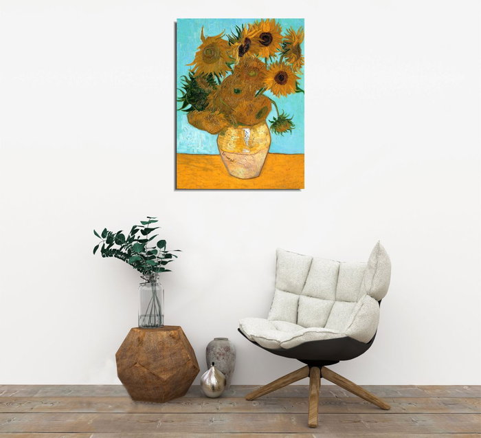Wallity Lienzo Decorativo Vincent van Gogh con doce girasoles DC250 Wallity Lienzo Decorativo Vincent van Gogh con doce girasoles DC250